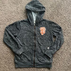 San Francisco Giants Majestic zip up hoodie kids size S (8)